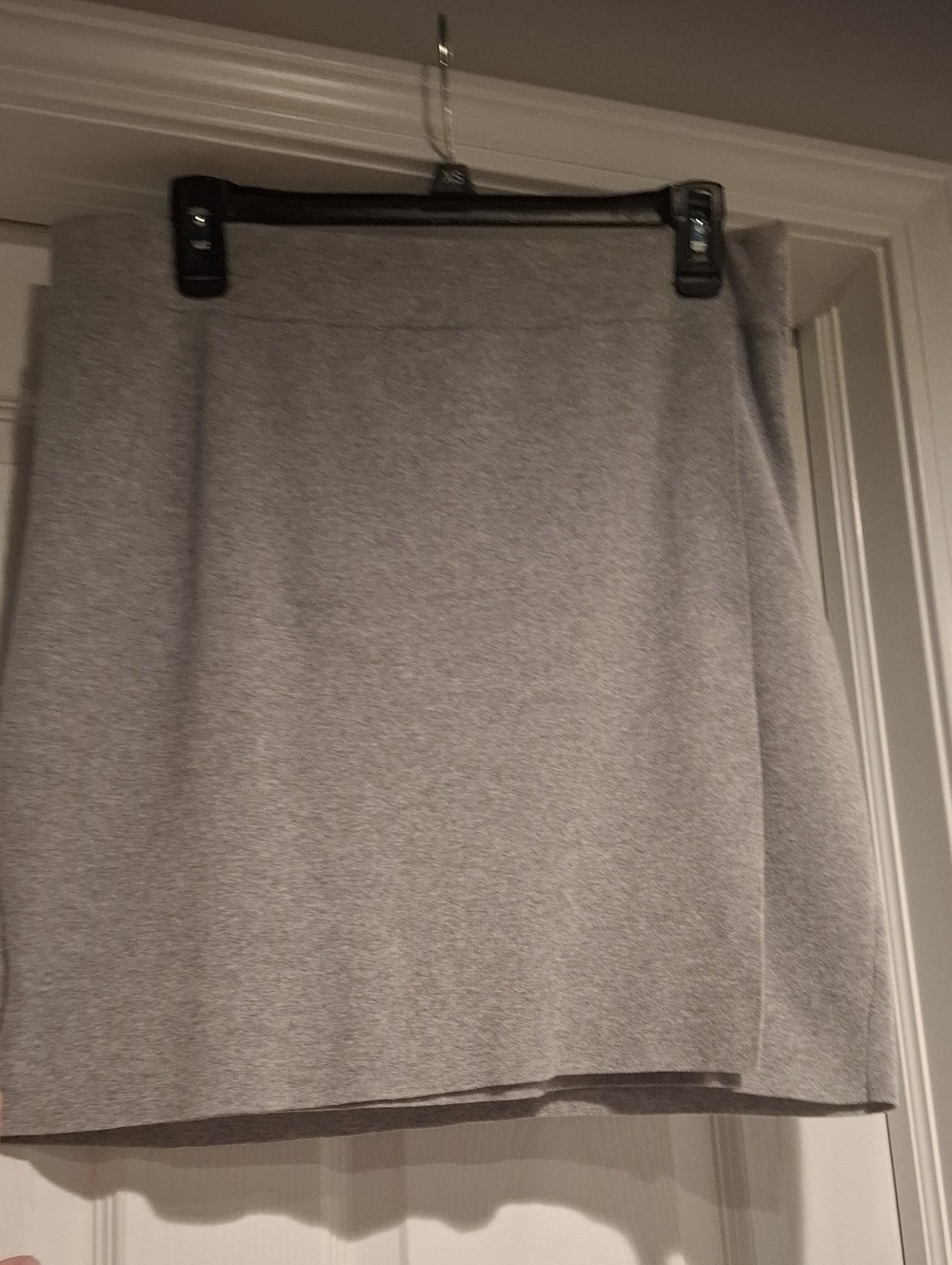 Classic Gray Womens A-Line Sweater Skirt
